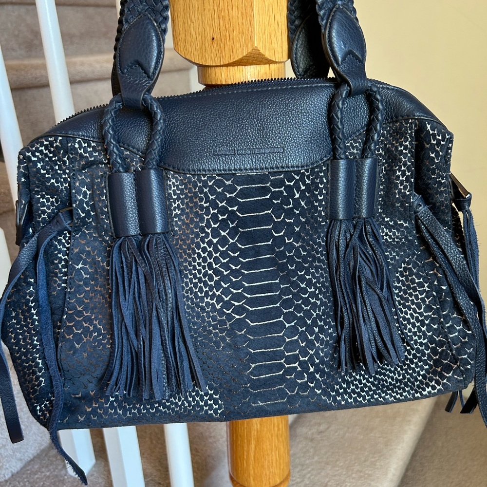 Aimee Kestenberg Bag Navy all leather soft Beautiful Brand New bag designer